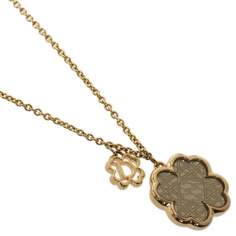 dior necklace gold choker|dior four leaf clover necklace.